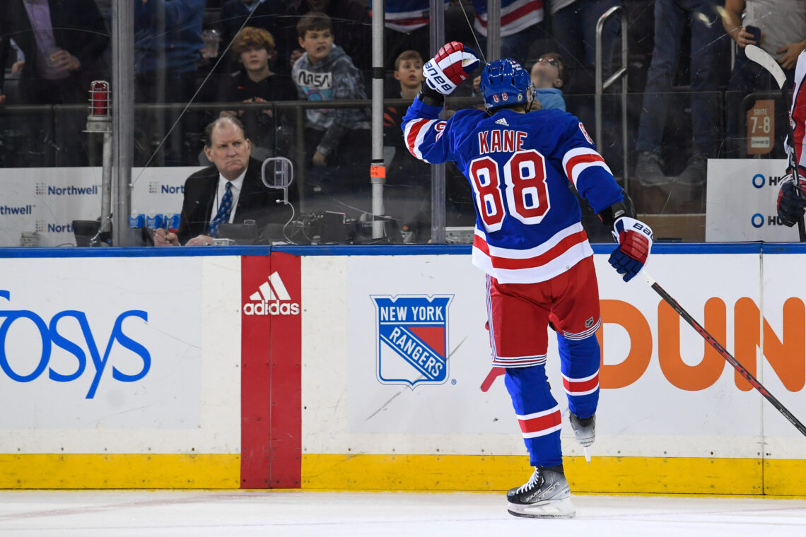 See photos from Patrick Kane's first game with the New York Rangers