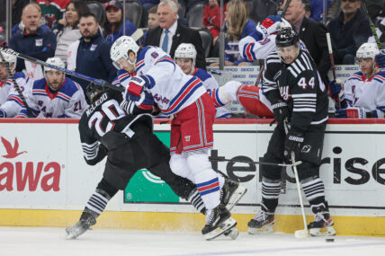NHL: New York Rangers at New Jersey Devils