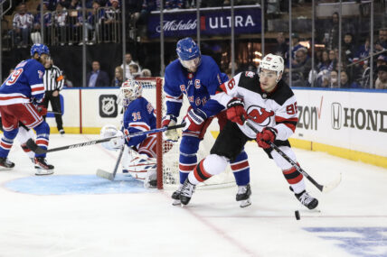 NHL: Stanley Cup Playoffs-New Jersey Devils at New York Rangers