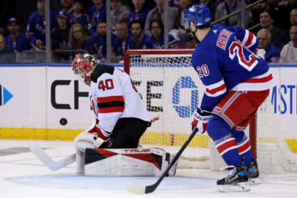 NHL: Stanley Cup Playoffs-New Jersey Devils at New York Rangers