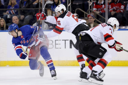 NHL: Stanley Cup Playoffs-New Jersey Devils at New York Rangers