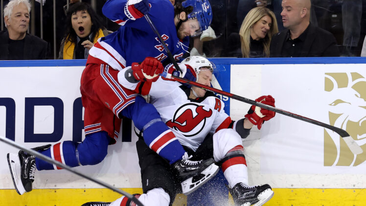 NHL: Stanley Cup Playoffs-New Jersey Devils at New York Rangers