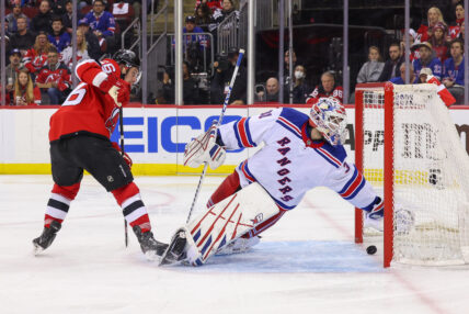 NHL: Stanley Cup Playoffs-New York Rangers at New Jersey Devils