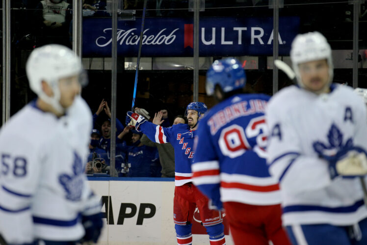 NHL: Toronto Maple Leafs at New York Rangers