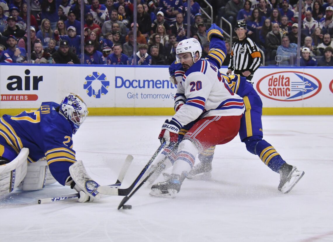 Sabres fall 2-1 to Rangers in OT