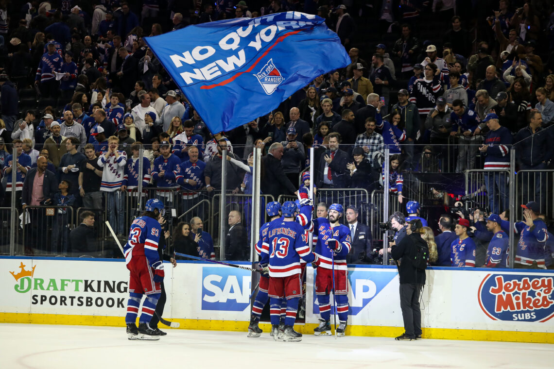 NHL: Stanley Cup Playoffs-New Jersey Devils at New York Rangers