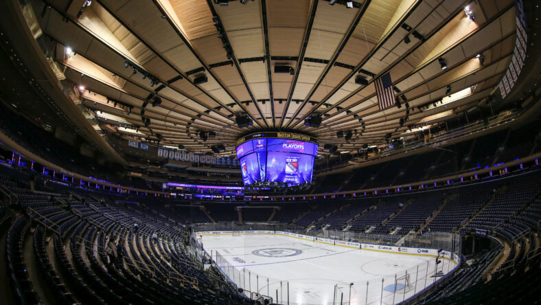 NHL: Stanley Cup Playoffs-New Jersey Devils at New York Rangers