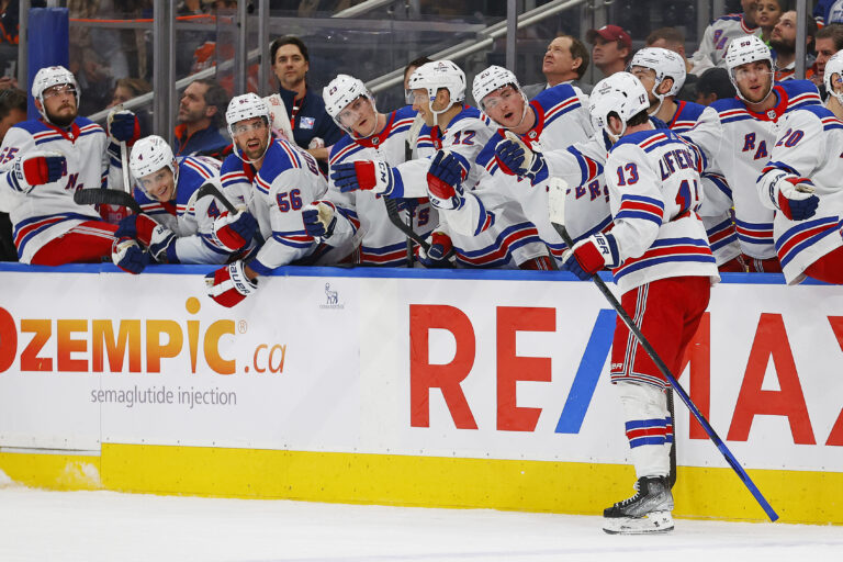 NHL: New York Rangers at Edmonton Oilers