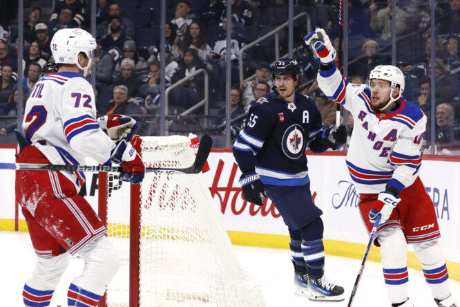 NHL: New York Rangers at Winnipeg Jets
