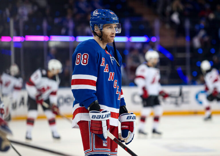 NHL: Stanley Cup Playoffs-New Jersey Devils at New York Rangers