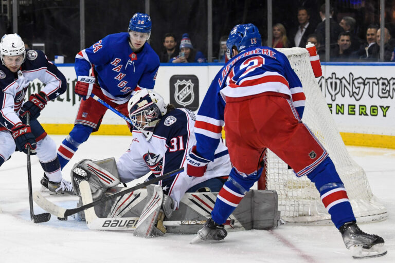 NHL: Columbus Blue Jackets at New York Rangers