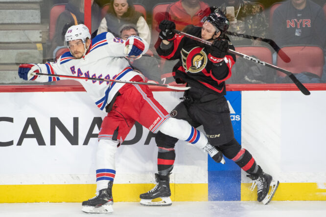 NHL: New York Rangers at Ottawa Senators