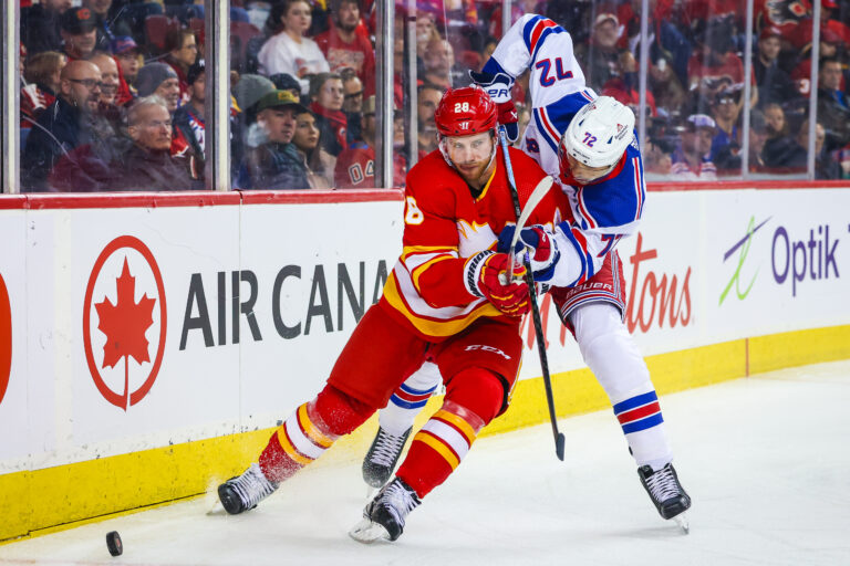 NHL: New York Rangers at Calgary Flames