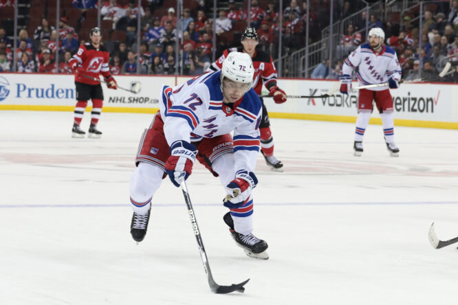 NHL: Stanley Cup Playoffs-New York Rangers at New Jersey Devils