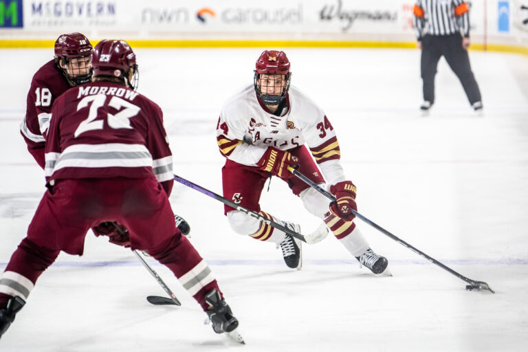 Gabe Perreault leading the rush