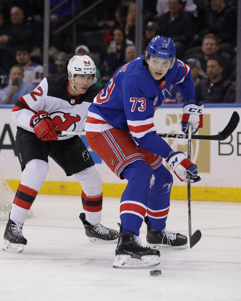 NHL: New Jersey Devils at New York Rangers