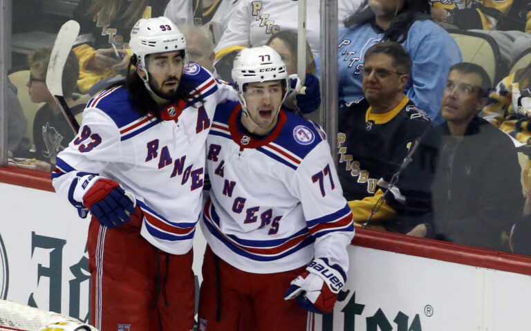 NHL: Stanley Cup Playoffs-New York Rangers at Pittsburgh Penguins