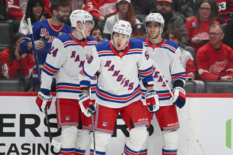 NHL: New York Rangers at Detroit Red Wings