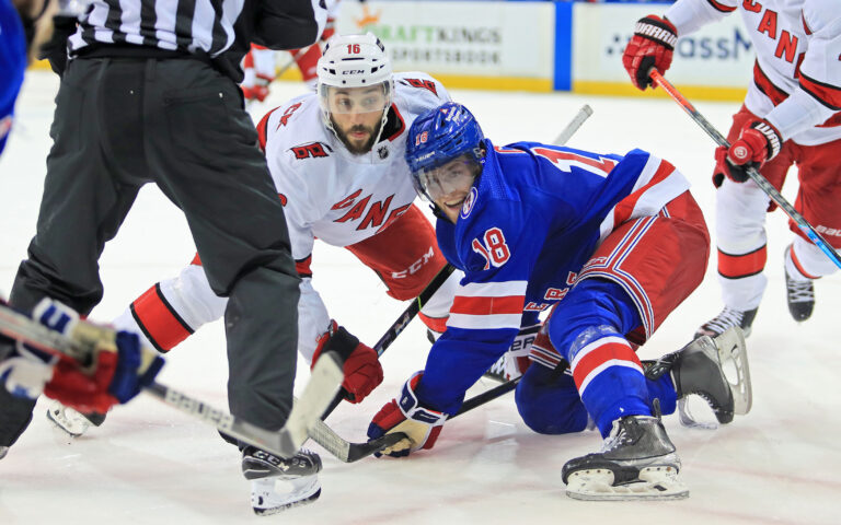 NHL: Stanley Cup Playoffs-Carolina Hurricanes at New York Rangers