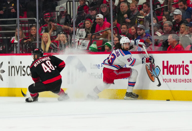 NHL: Stanley Cup Playoffs-New York Rangers at Carolina Hurricanes
