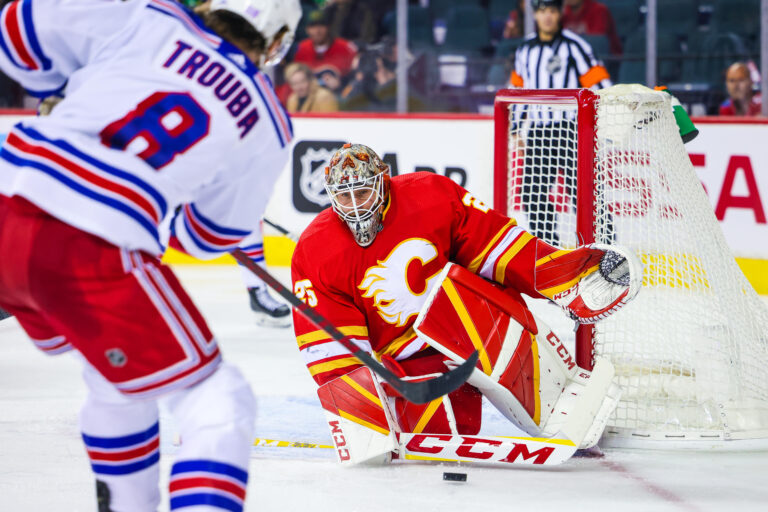 NHL: New York Rangers at Calgary Flames