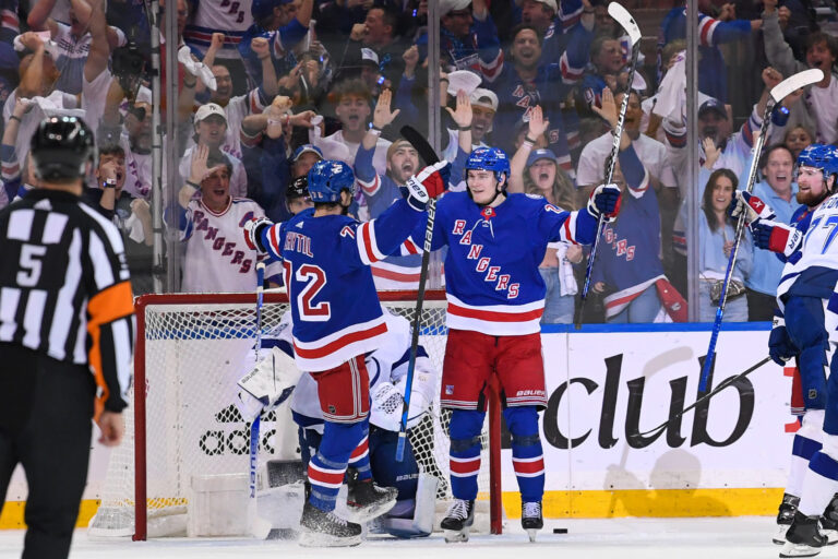 NHL: Stanley Cup Playoffs-Tampa Bay Lightning at New York Rangers