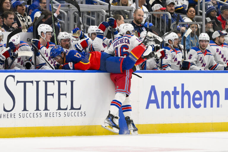 NHL: New York Rangers at St. Louis Blues