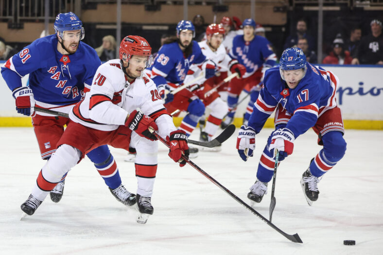 NHL: Carolina Hurricanes at New York Rangers