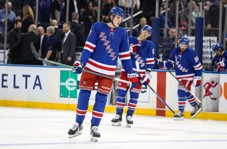 NHL: St. Louis Blues at New York Rangers