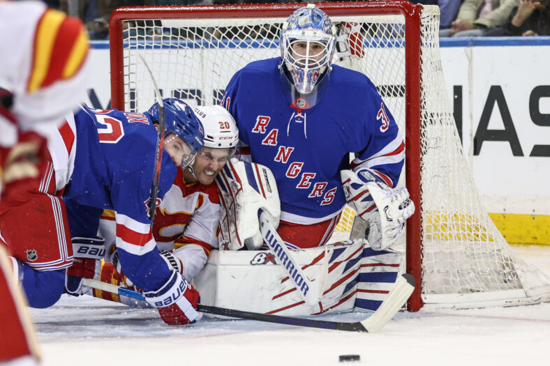 NHL: Calgary Flames at New York Rangers