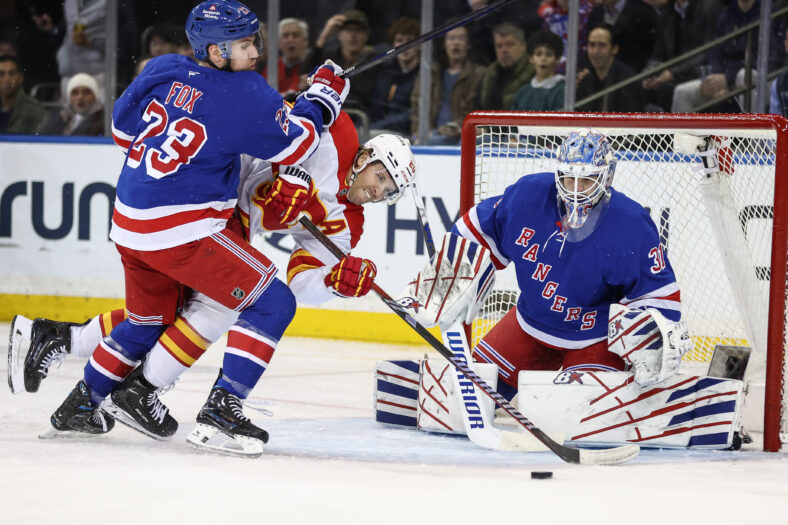 NHL: Calgary Flames at New York Rangers