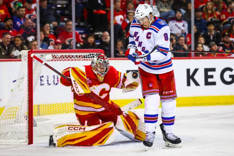 NHL: New York Rangers at Calgary Flames