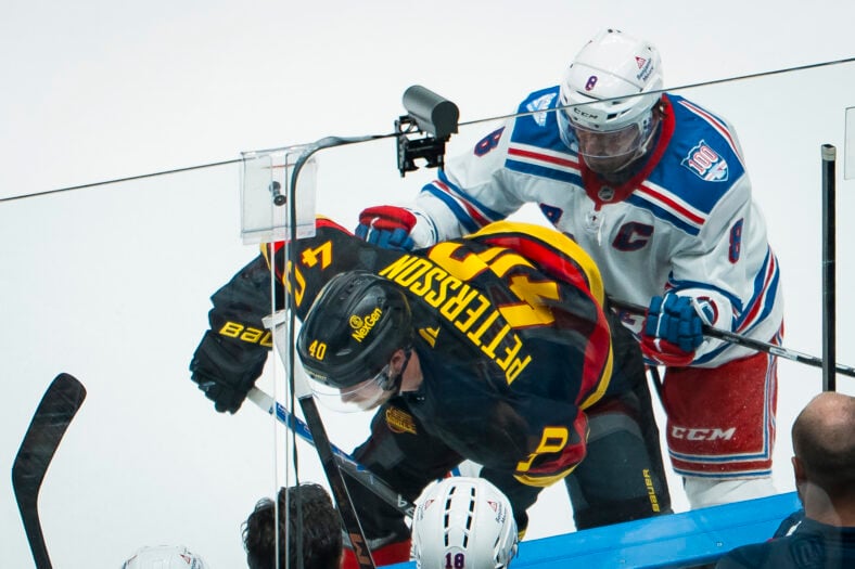 NHL: New York Rangers at Vancouver Canucks