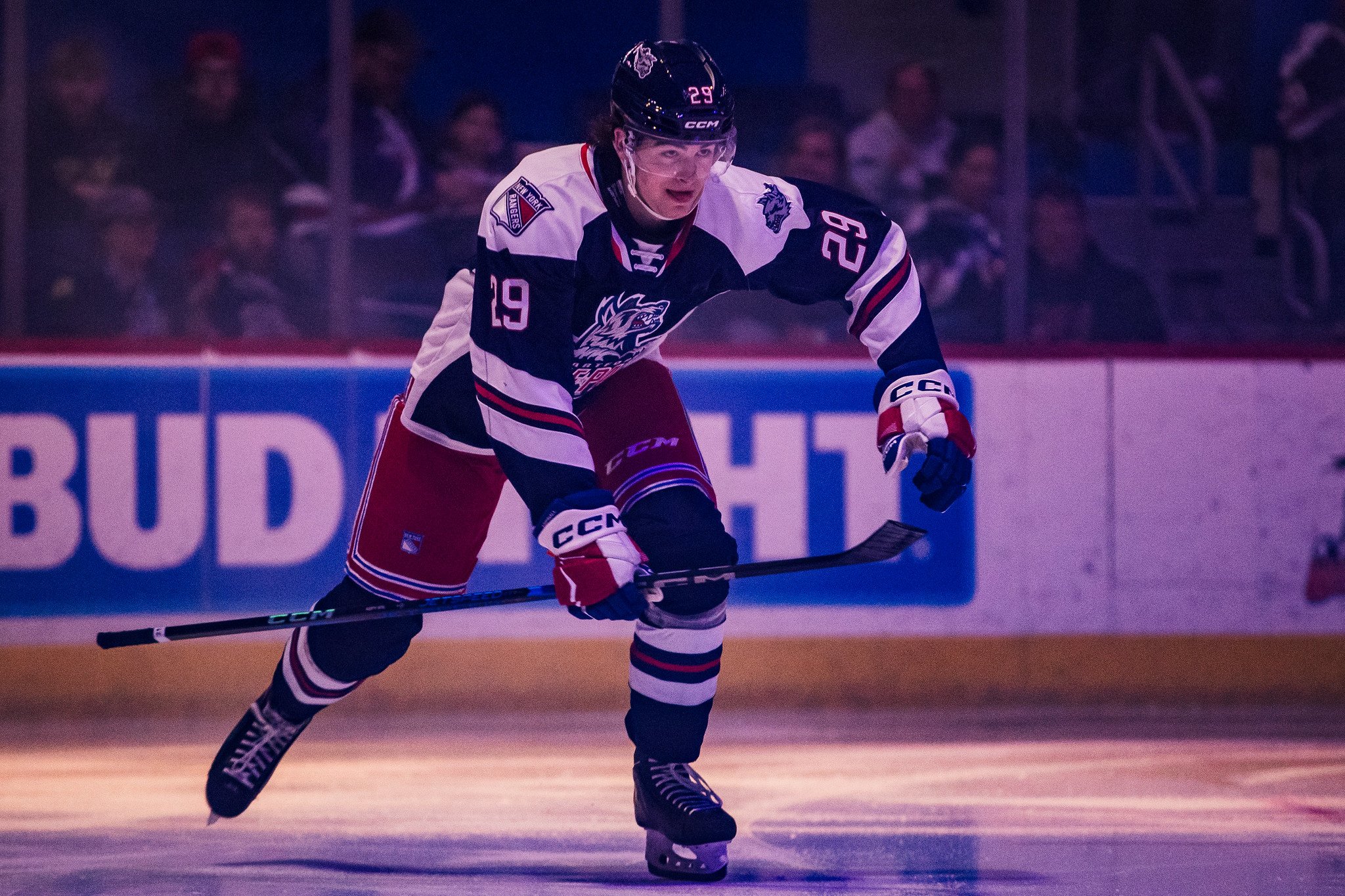 Rangers sign towering forward prospect Nathan Aspinall to entry-level deal