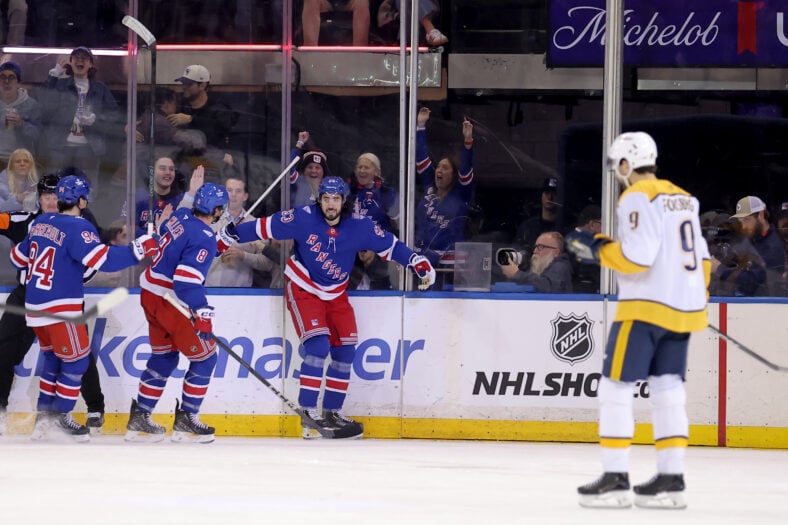 NHL: Nashville Predators at New York Rangers