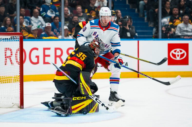 NHL: New York Rangers at Vancouver Canucks